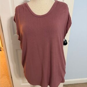 Pink Clover Dusty Rose Short Sleeve Top